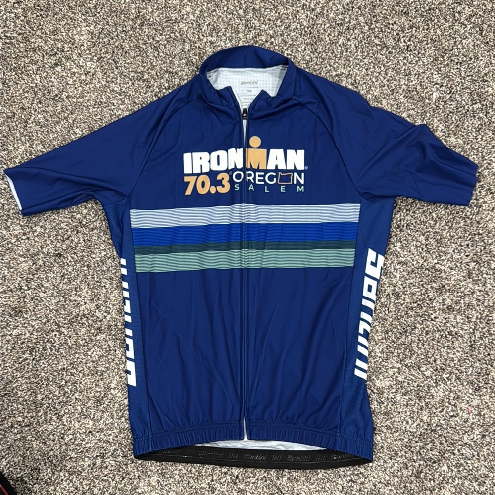 Ironman Blue Cycling Jersey